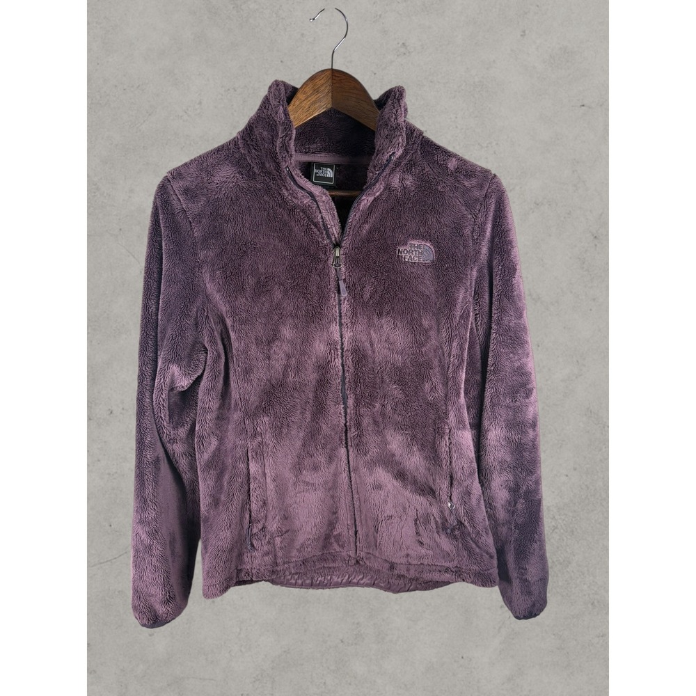 The North Face Osito Fleece Jacket Womens Medium Purple Full Zip Soft High Pile